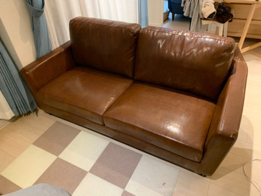 レザーソファ　2.5人掛け新品未使用