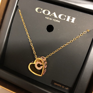 コーチCOACHネックレスハートCネックレスの画像