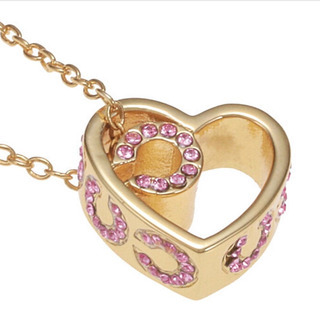 コーチCOACHネックレスハートCネックレスの画像