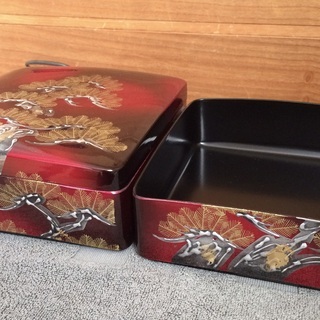 【未使用】漆塗り二段重箱の画像