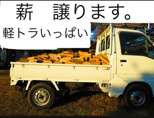 【在庫あり】薪ストーブ用　薪　樫の木　トラックいっぱい分