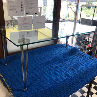 【リサイクルショップ八光　田上店　配達・設置OK】ノーチェ　強化ガラス　ローテーブルの画像