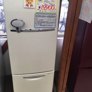 2002年製　National　ナショナル　WiLL FRLDGE mini　ウィル冷蔵庫　162L冷蔵庫　NR-B16RA-W　