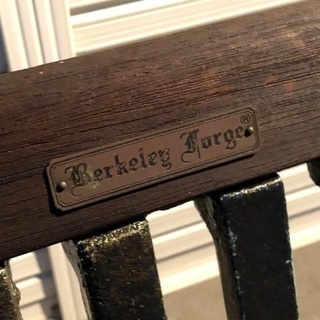 アンティーク風ベンチ　屋外用の画像