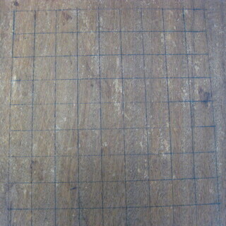 囲碁盤 一枚板 約44cm×約48.5cm×厚み約3cmの画像