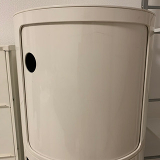 コンポニビリデザイン丸型収納ラック3段の画像