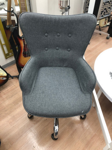 オフィスチェア ダークグレー 美品 一点ペンキ色有り ★着払可（自社配送時）