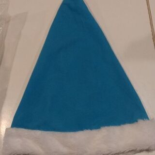 水色のサンタ帽　30個