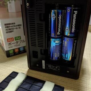 【ほぼ新品】ポータブル木製ラジオの画像