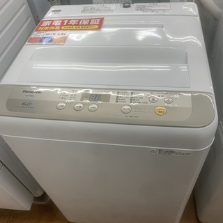 1年保証つき！Panasonic 全自動洗濯機 NA-F60B11 6.0kg 2017年製