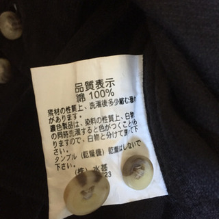 コール天長袖シャツ メンズM 試着のみで出品 黒の画像