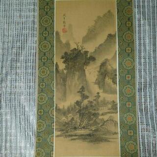 断捨離中＊お値下げ中国絵画アンティーク＊山水＊
