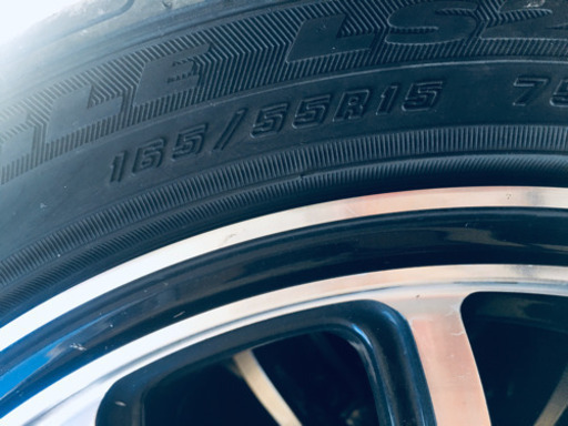 ワーク レアマイスター 165/55/15 PCD100 インセット45 ラジアルタイヤ付き 4本セット