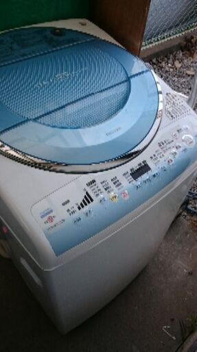 東芝（TOSHIBA）全自動洗濯乾燥機　AW-480V（W）タテ型洗濯乾燥機　2007年製　洗濯容量8kg、乾燥容量4.5kg