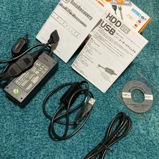 HDDをUSB接続できるケーブルセットの画像