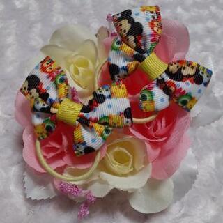 こども用ゴムりぼん🎀「ハンドメイド」の画像