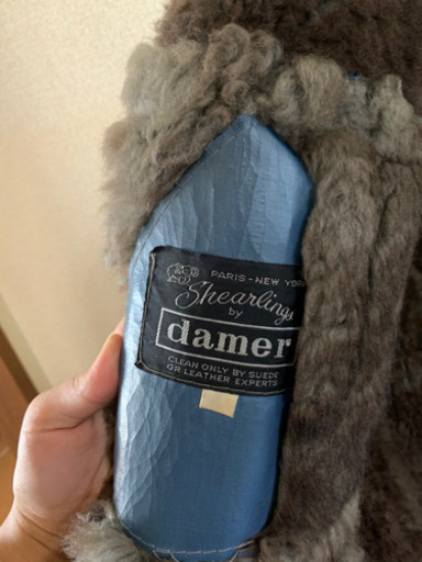 リアル　ムートンコート　古着　メンズ