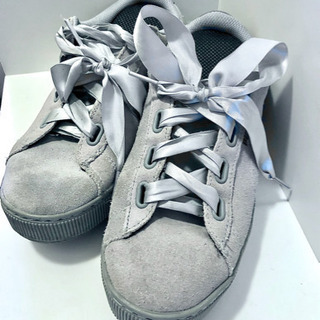 24cm プーマ　PUMA レディース　厚底スニーカー