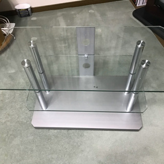 テレビ台　ガラス製　横幅80cm