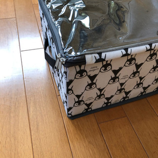 3coins 収納ボックス ペンギン クリアの画像