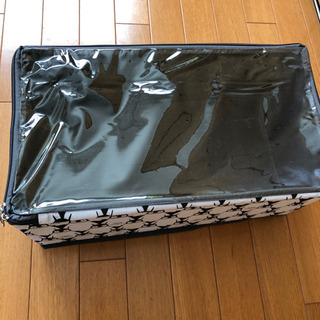 3coins 収納ボックス ペンギン クリアの画像