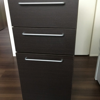 【商談中】ニトリデスク用引き出し　デスクワゴン　ブラウンの画像