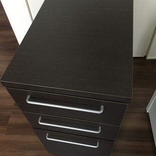 【商談中】ニトリデスク用引き出し　デスクワゴン　ブラウンの画像