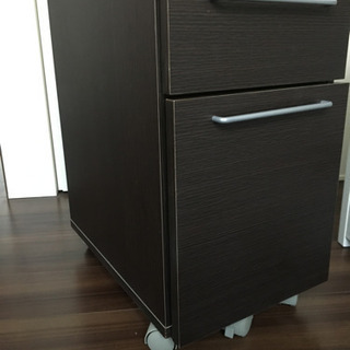 【商談中】ニトリデスク用引き出し　デスクワゴン　ブラウンの画像