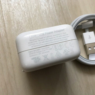 iPhone iPad 12W急速充電器 ライトニングケーブル