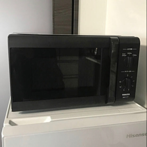 【美品 19年製】YAMAZEN 電子レンジMW-Y177(B)5