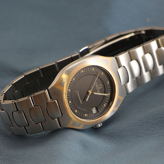 OMEGA オメガ シーマスター ポラリス クォーツ メンズ 腕...