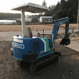 コベルコ SK014 配管付き ユンボ バックホー 油圧ショベル ゴムキャタ 1.5トン 1トン KOBELCOの画像