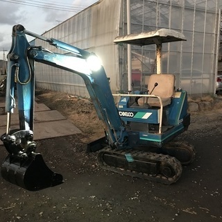 コベルコ SK014 配管付き ユンボ バックホー 油圧ショベル ゴムキャタ 1.5トン 1トン KOBELCOの画像