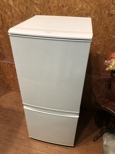 【管理KRR118】SHARP 2012年 SJ-14W 137L 2ドア冷凍冷蔵庫
