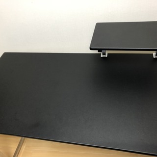 【一時中断】　引っ越しセーール　机/デスク　と椅子/チェアー　（black）　一式の画像
