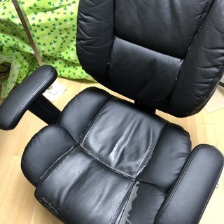 【一時中断】　引っ越しセーール　机/デスク　と椅子/チェアー　（black）　一式の画像
