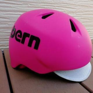 ★値下げ★中古★bern(バーン)子供用ヘルメット★ピンク