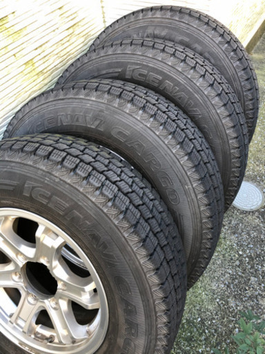 スタッドレス&アルミ4本セット195/80R15ハイエース