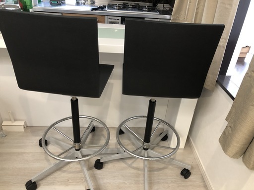 【定価14万】デザイナーズチェア　Vitra04　カウンターチェア　デザイナーズ家具　ブランド家具　椅子　ブラック　ヴィトラ　ハイチェア　スタンディングチェア　オフィスチェア　boconcept　シンプルモダン