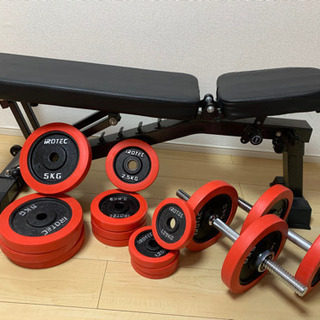 値下げします！i ROTEC 30kg×2 60kg 3way ベンチセット