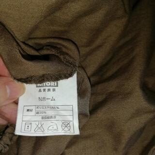 【さしあげます。色々出品あり】ニトリシングルベッド用BOXシーツ×2(茶色)の画像