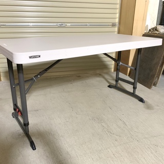 LIFETIME 折り畳みテーブル 4人用 W122cm x D...