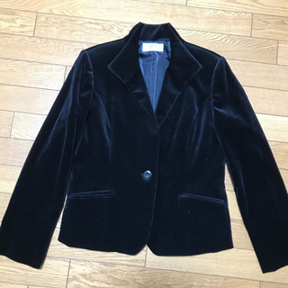 新品タグなしコーデュロイ生地黒色ジャケット13号