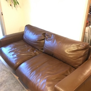 無印良品　レザーソファ