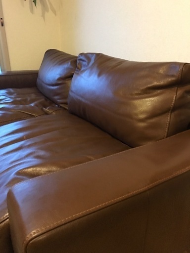 無印良品　レザーソファ