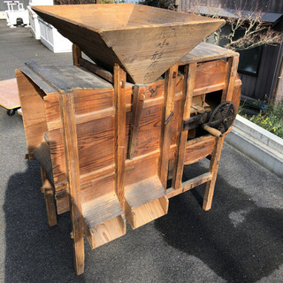 唐箕✨😚✨木製脱穀機✨😚✨手動✨農業機械✨昭和レトロ✨引取限定