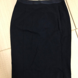 膝丈タイトスカート(L)黒