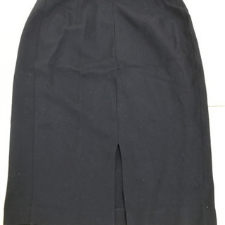 膝丈タイトスカート(L)黒の画像