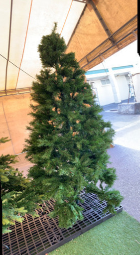 クリスマスツリー　約2m28cm ライト付き