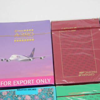 キャセイパシフィック航空 タイ航空　マレーシア航空　日本航空　ノベルティ　トランプ 　８個 	の画像